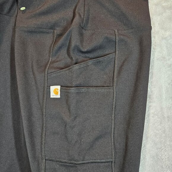 Carhartt Womens 2X Cargo Fitted Utility Leggings Black Heavy-Duty Work gorpcore - Picture 12 of 16